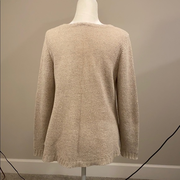 Eileen Fisher Linen Blend Crew Neck Sweater - Picture 2 of 5
